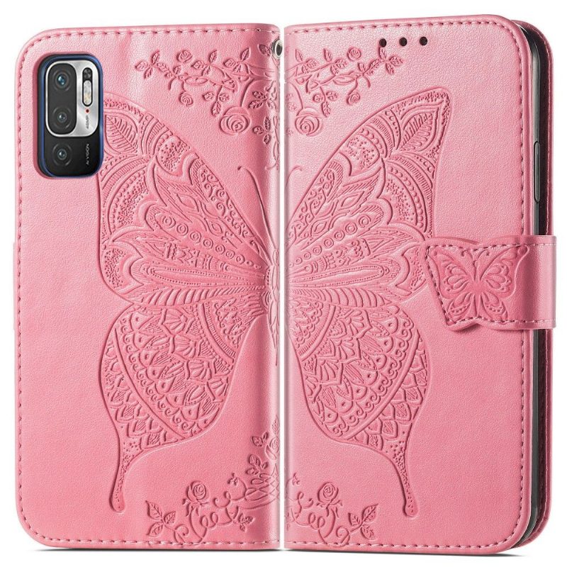 Kotelot Xiaomi Redmi Note 10 5G / Poco M3 Pro Suojakuori Butterfly Relief