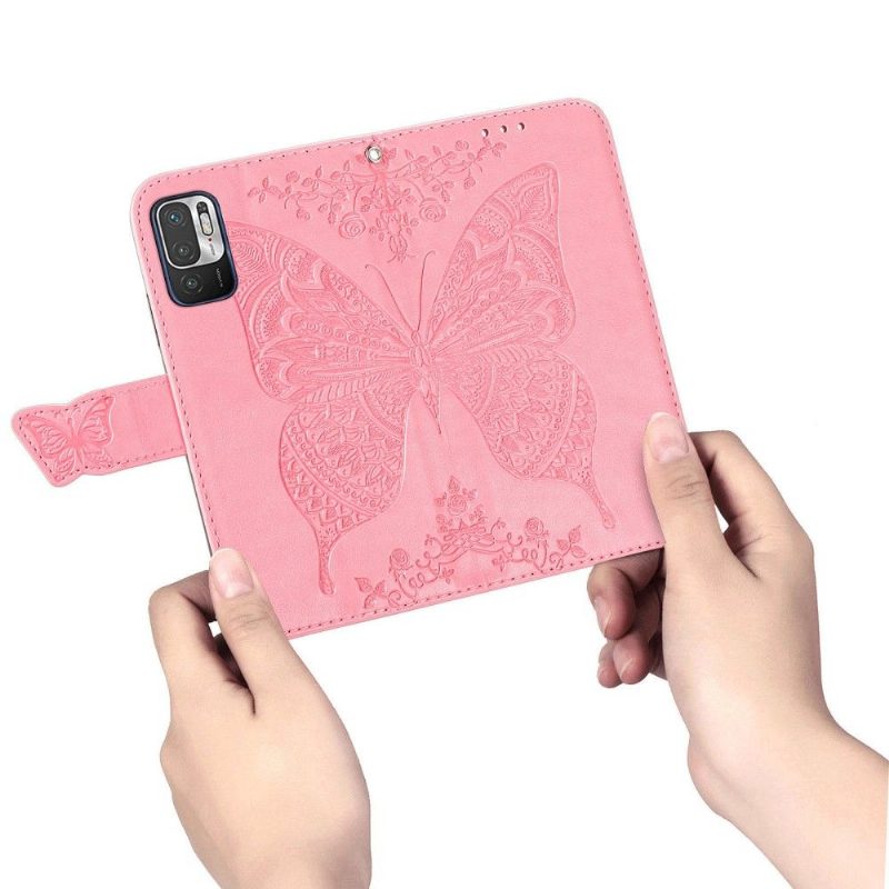 Kotelot Xiaomi Redmi Note 10 5G / Poco M3 Pro Suojakuori Butterfly Relief