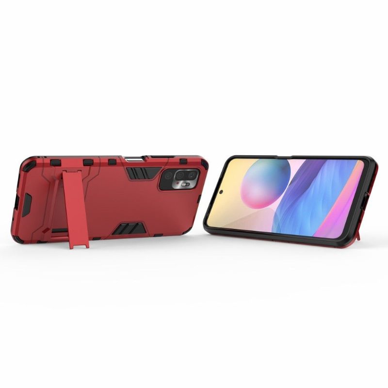 Kuori Xiaomi Redmi Note 10 5G / Poco M3 Pro Suojakuori Cool Guard Integroidulla Jalustalla