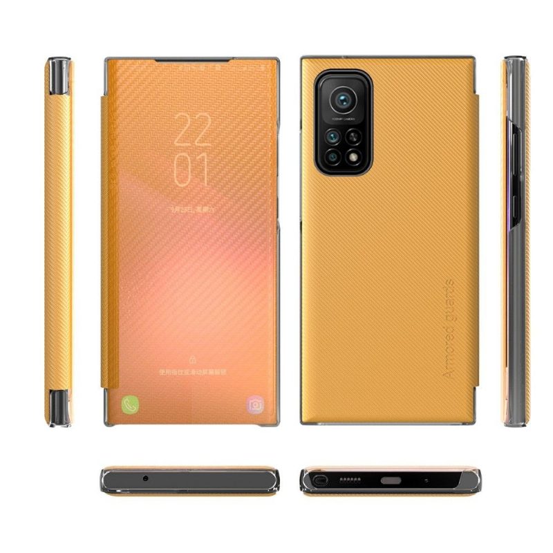 Puhelinkuoret Xiaomi Redmi Note 10 5G / Poco M3 Pro Kotelot Flip Hiilikuitu