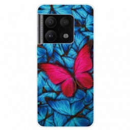 Kuori OnePlus 10 Pro 5G Fuchsia Butterfly Letku