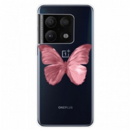 Kuori OnePlus 10 Pro 5G Pinkki Butterfly-letku