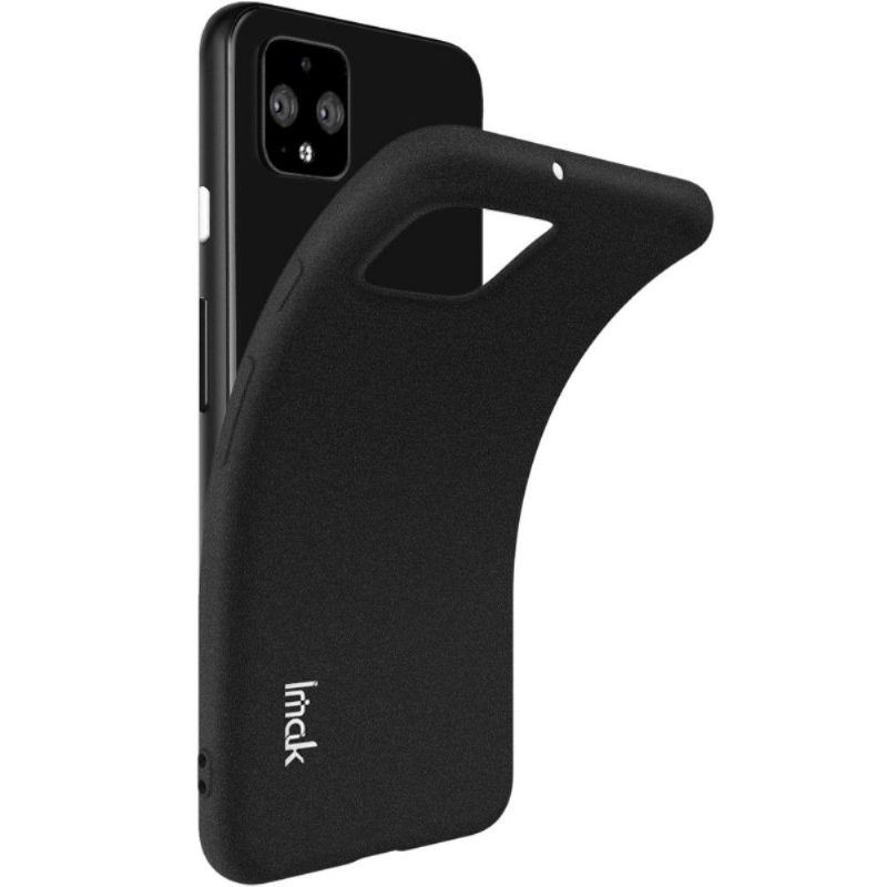 Google Pixel 4 Xl - Kotelo Jalustalla + Karkaistu Lasi - Mattamusta