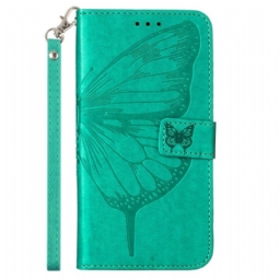 Kotelot Xiaomi 13 Lite Butterfly Design Kaulanauhalla