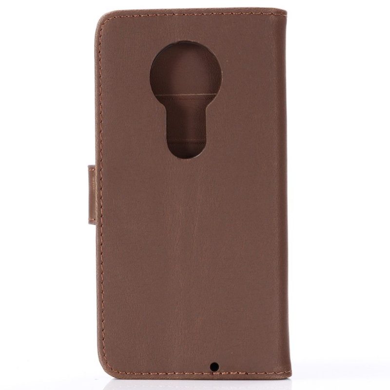 Kuoret Motorola Moto G7 Faux Leather Retro