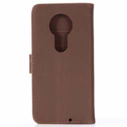 Kuoret Motorola Moto G7 Faux Leather Retro