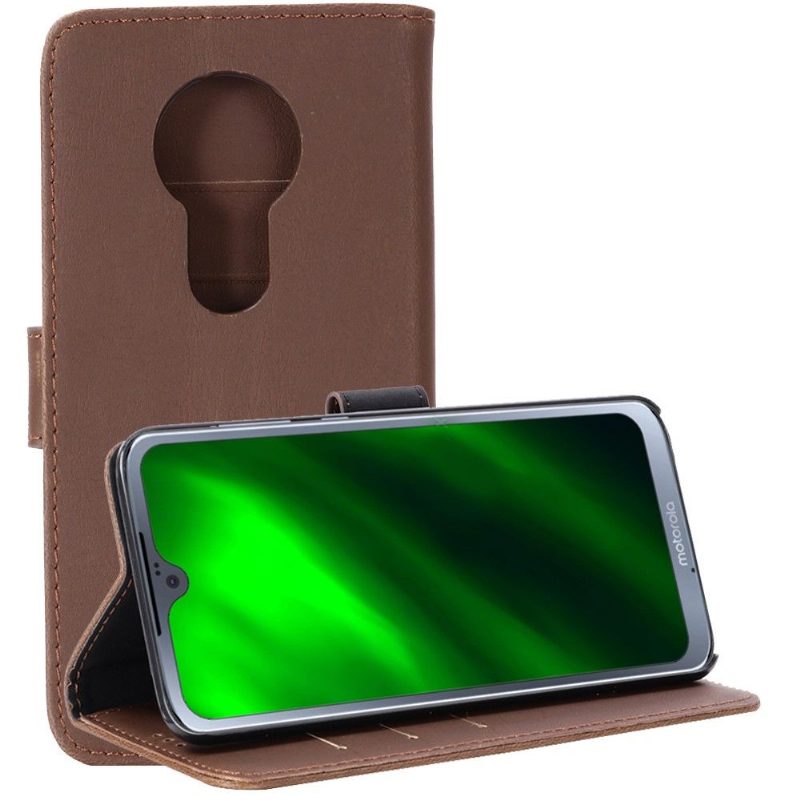 Kuoret Motorola Moto G7 Faux Leather Retro