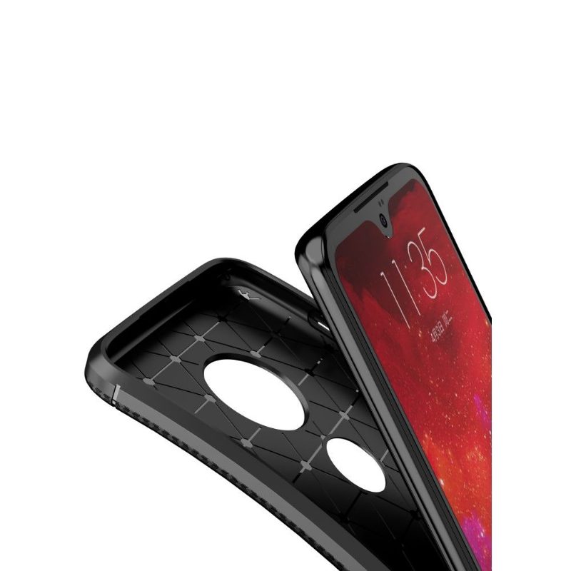 Kuori Motorola Moto G7 Suojakuori Gel Karbon