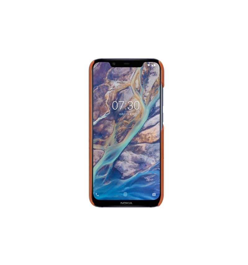 Kuori Nokia 8.1 Hemming Imak Keinonahka - Ruskea