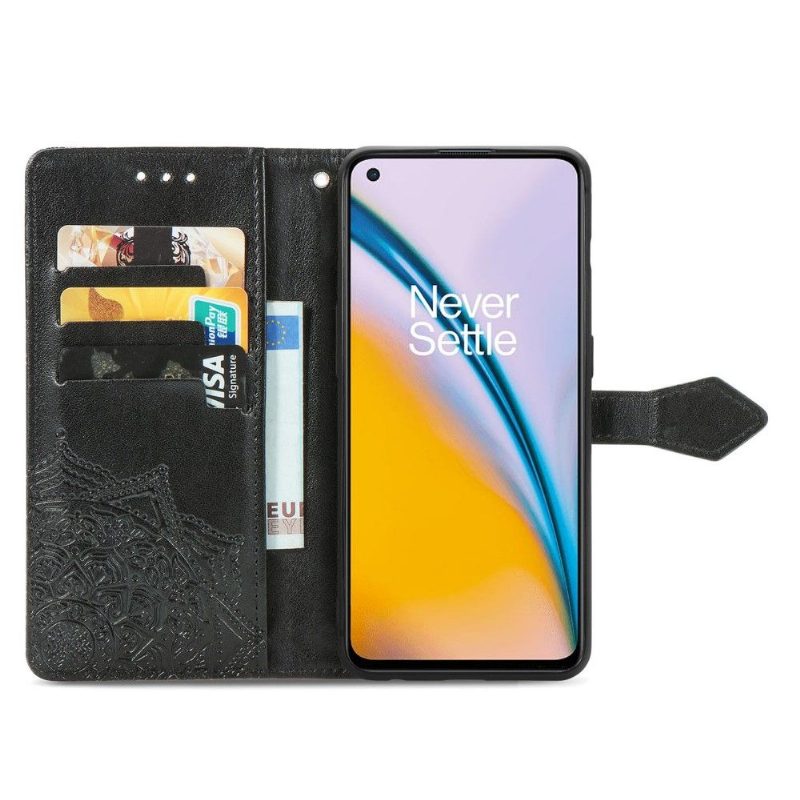 Kotelot OnePlus Nord 2 5G Mandala Relief Faux Leather