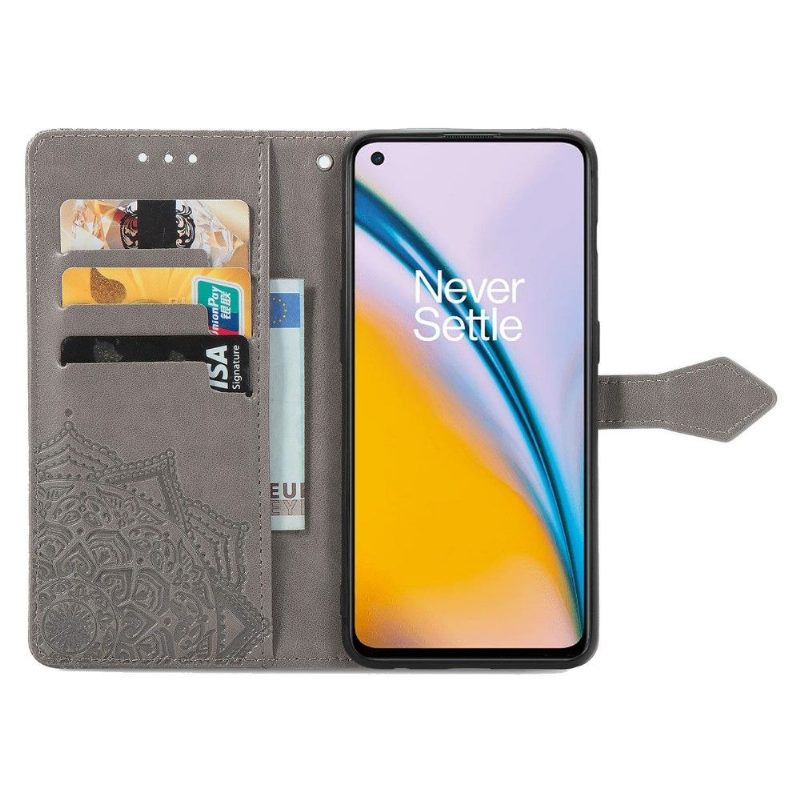 Kotelot OnePlus Nord 2 5G Mandala Relief Faux Leather