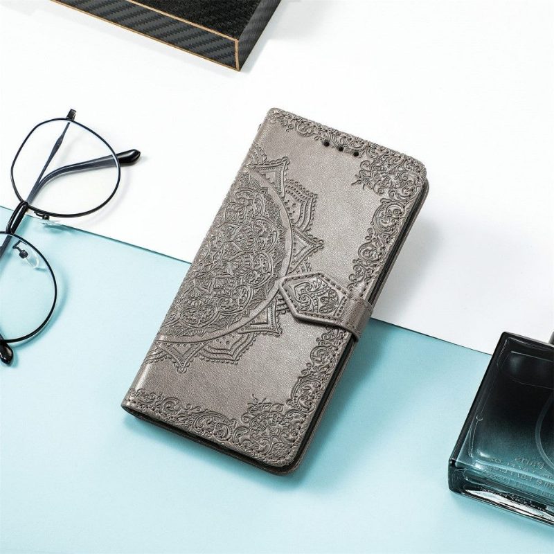 Kotelot OnePlus Nord 2 5G Mandala Relief Faux Leather