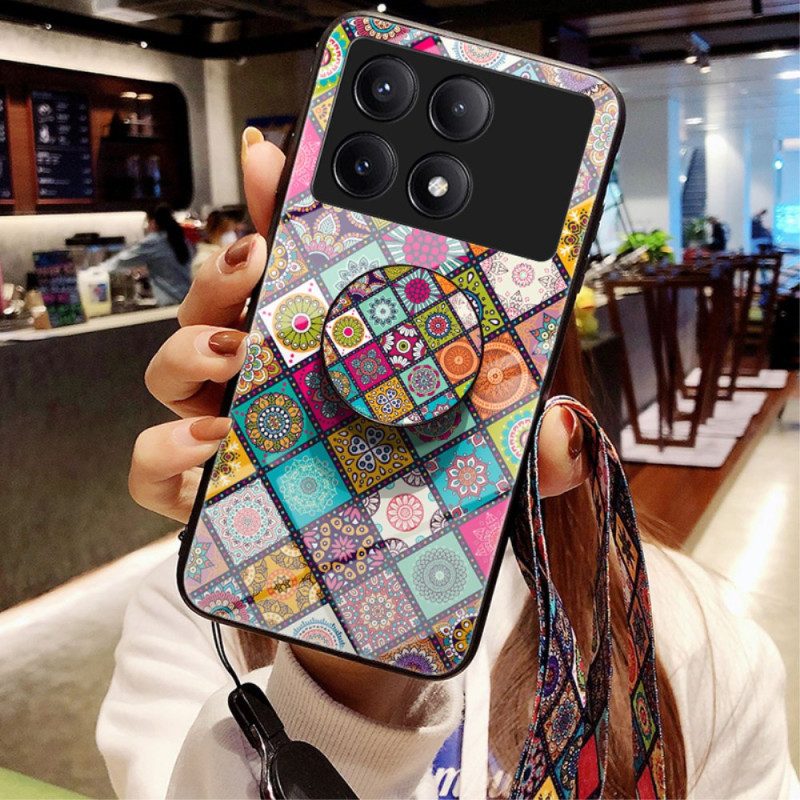 Kuori Poco X6 Pro 5g Patchwork-tuki Ja -hihna