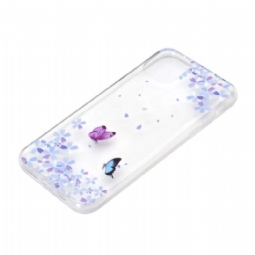 Case iPhone 11 Pro Murtumaton Puhelinkuoret Butterflies Florets