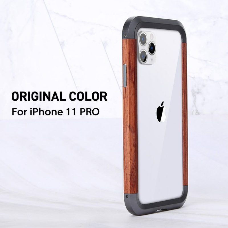 Kuori iPhone 11 Pro Puu Ja Metalli