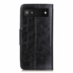 Nahkakuori Google Pixel 6a Murtumaton Puhelinkuoret Edouard Classic Faux Leather