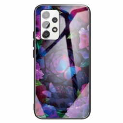 Case Samsung Galaxy A13 Butterflies Variation Karkaistu Lasi