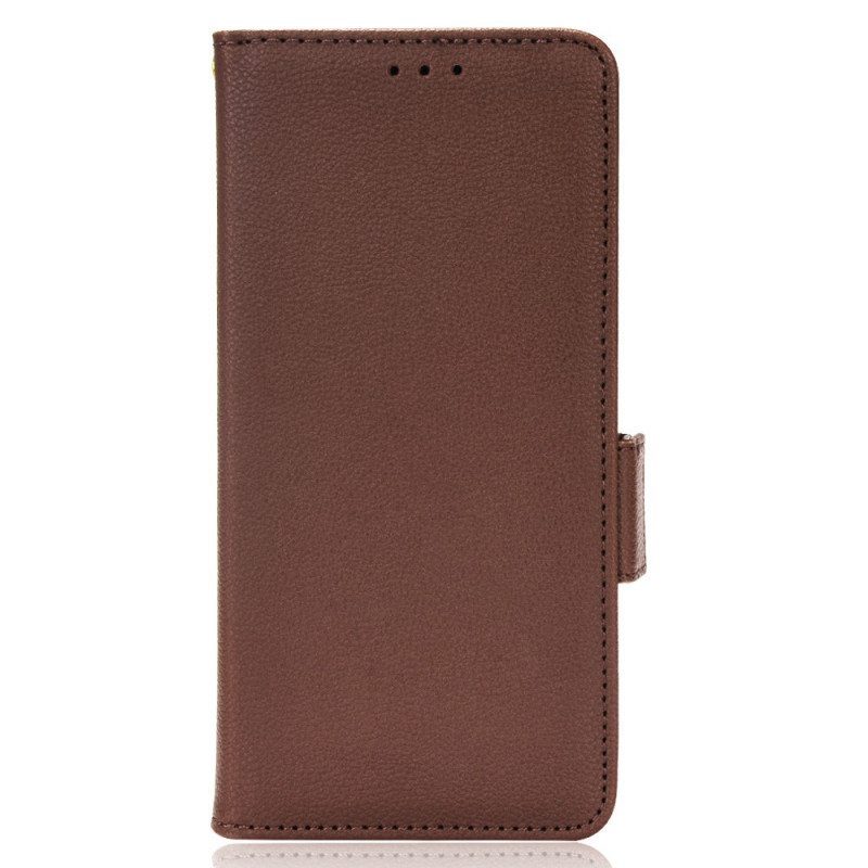 Kotelot Samsung Galaxy A13 Perinteinen Litchi Faux Leather