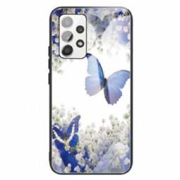 Kuori Samsung Galaxy A13 Butterflies Design Karkaistu Lasi