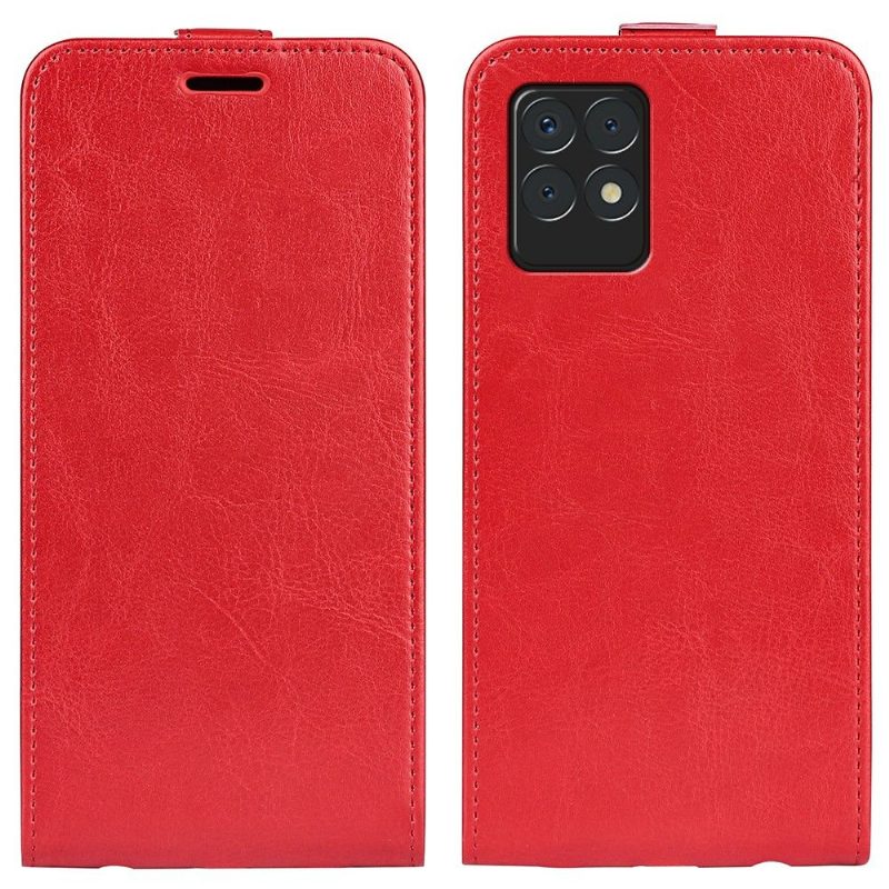 Flip Case Realme 8i Hemming Kotelot Flip Keinonahka Pystysuora