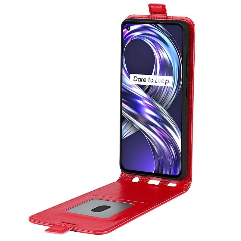 Flip Case Realme 8i Hemming Kotelot Flip Keinonahka Pystysuora