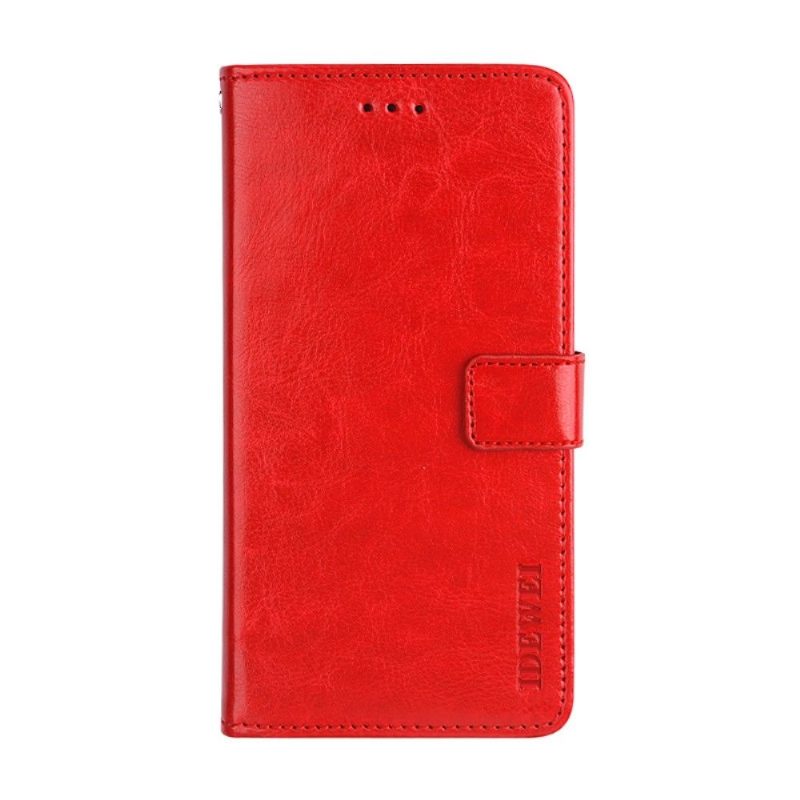 Flip Case Oppo Find X3 Neo Hemming Kotelot Flip Idewei Folio -nahkaefekti