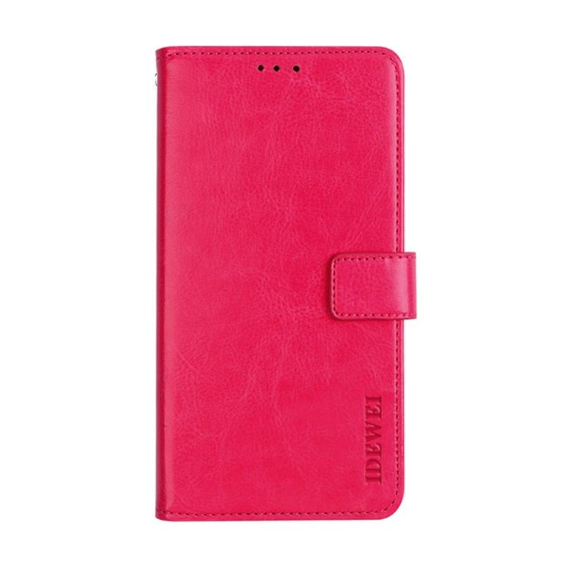 Flip Case Oppo Find X3 Neo Hemming Kotelot Flip Idewei Folio -nahkaefekti