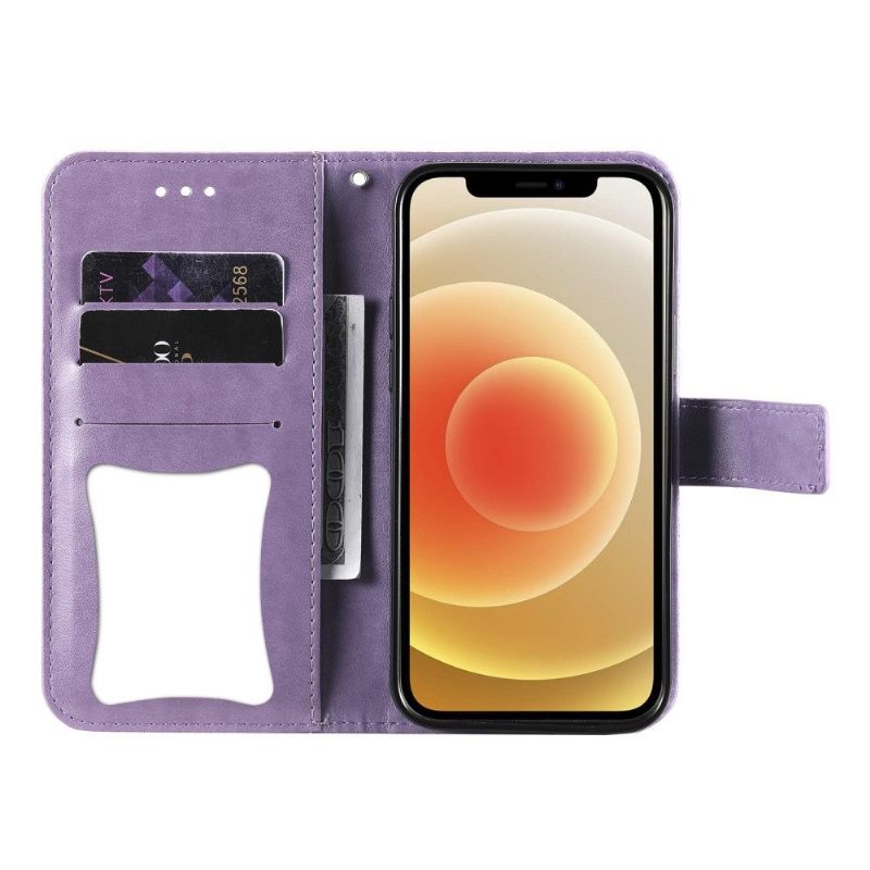 Kotelot Oppo Find X3 Neo Korttikotelo Kukkia