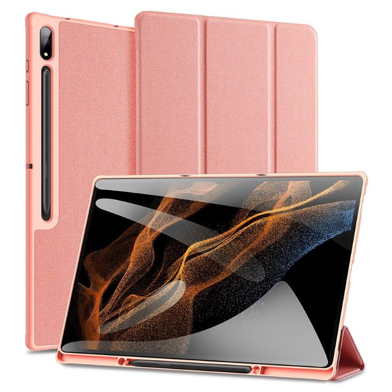 Nahkakotelo Samsung Galaxy Tab S8 Ultra Tri-fold Premium-sarja