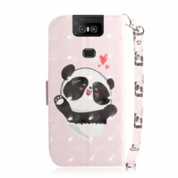 Flip Case Asus Zenfone 6 Hemming Suloinen Panda