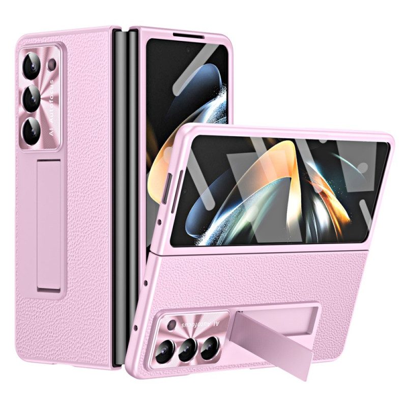 Case Samsung Galaxy Z Fold 5 Puhelinkuoret Litchin Nahkatuki