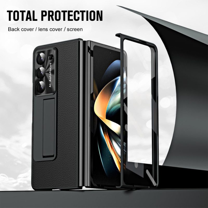 Case Samsung Galaxy Z Fold 5 Puhelinkuoret Litchin Nahkatuki