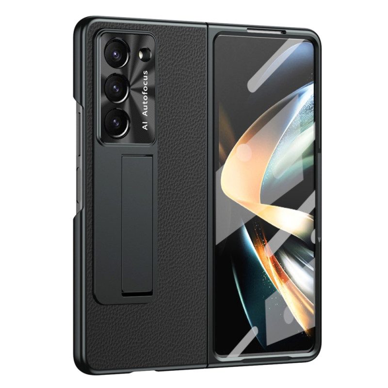 Case Samsung Galaxy Z Fold 5 Puhelinkuoret Litchin Nahkatuki