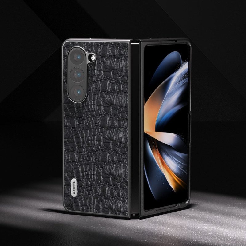 Kuori Samsung Galaxy Z Fold 5 Abeel Crocodile Skin Style Suojakuori