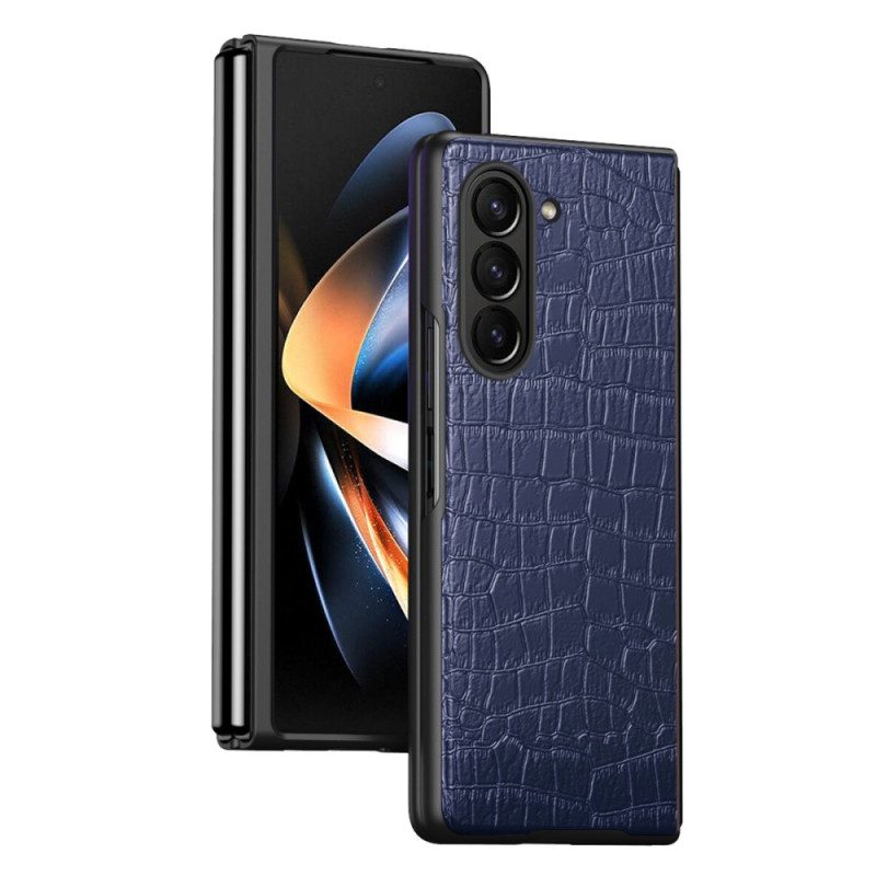 Kuori Samsung Galaxy Z Fold 5 Krokotiilinahkainen Tyyli