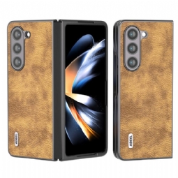 Kuori Samsung Galaxy Z Fold 5 Litsi Keinonahkaa Abeel