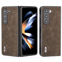 Kuori Samsung Galaxy Z Fold 5 Litsi Keinonahkaa Abeel