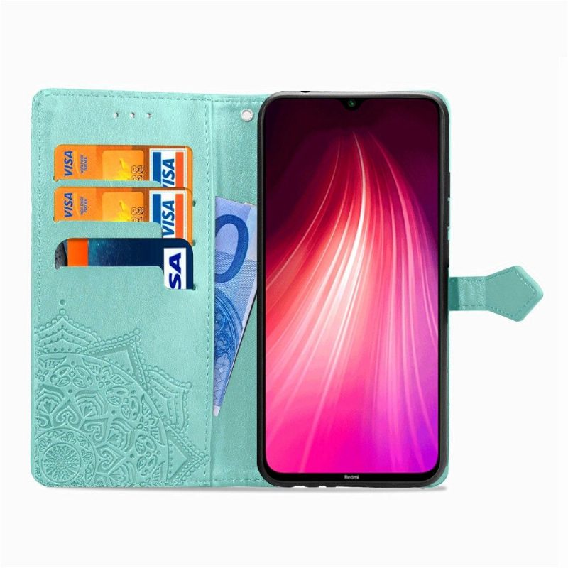 Kotelot Xiaomi Redmi Note 8 2021 Alkuperäinen Mandala Relief Faux Leather