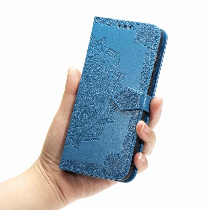 Kotelot Xiaomi Redmi Note 8 2021 Alkuperäinen Mandala Relief Faux Leather