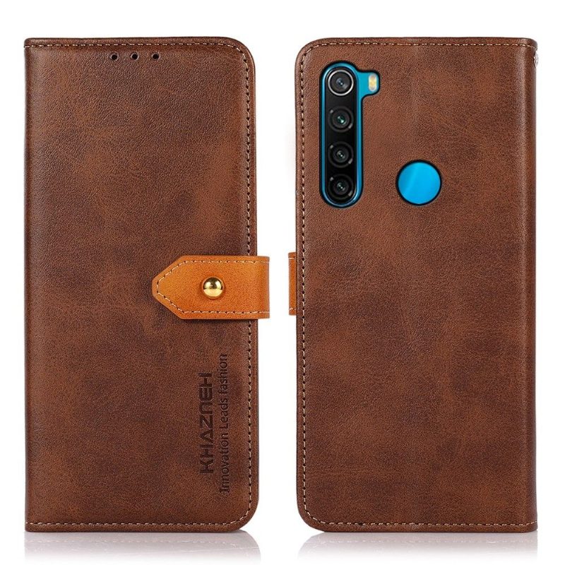 Kotelot Xiaomi Redmi Note 8 2021 Khazneh Bicolor Keinonahka