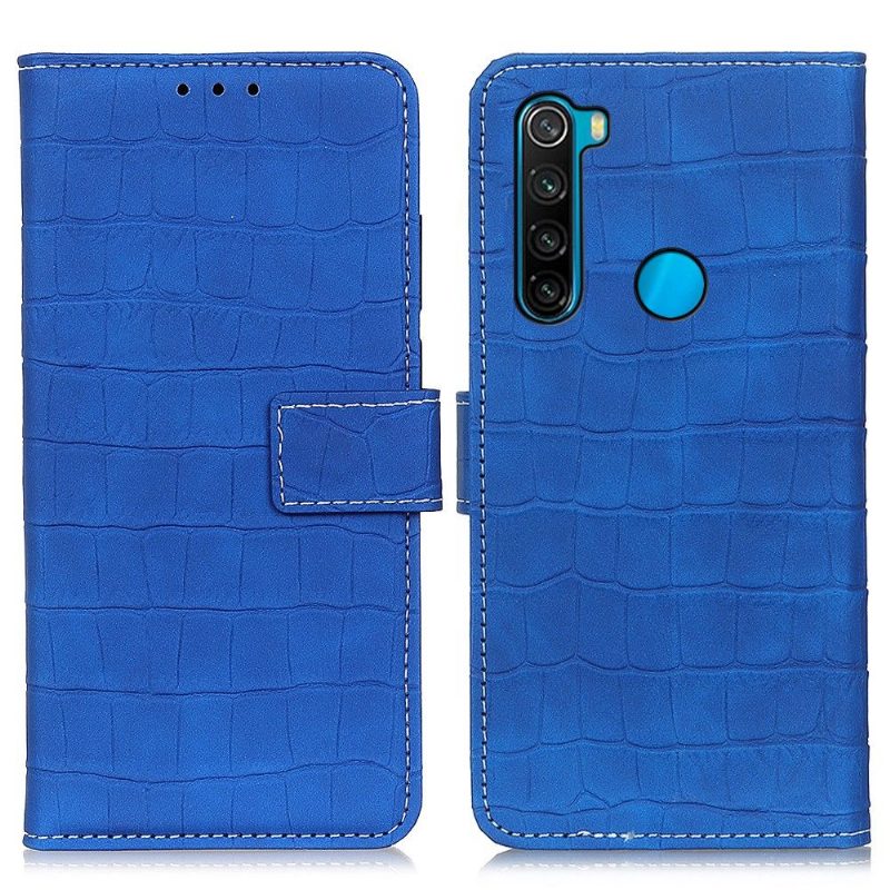 Kotelot Xiaomi Redmi Note 8 2021 Suojakuori Keinonahka Croc Look