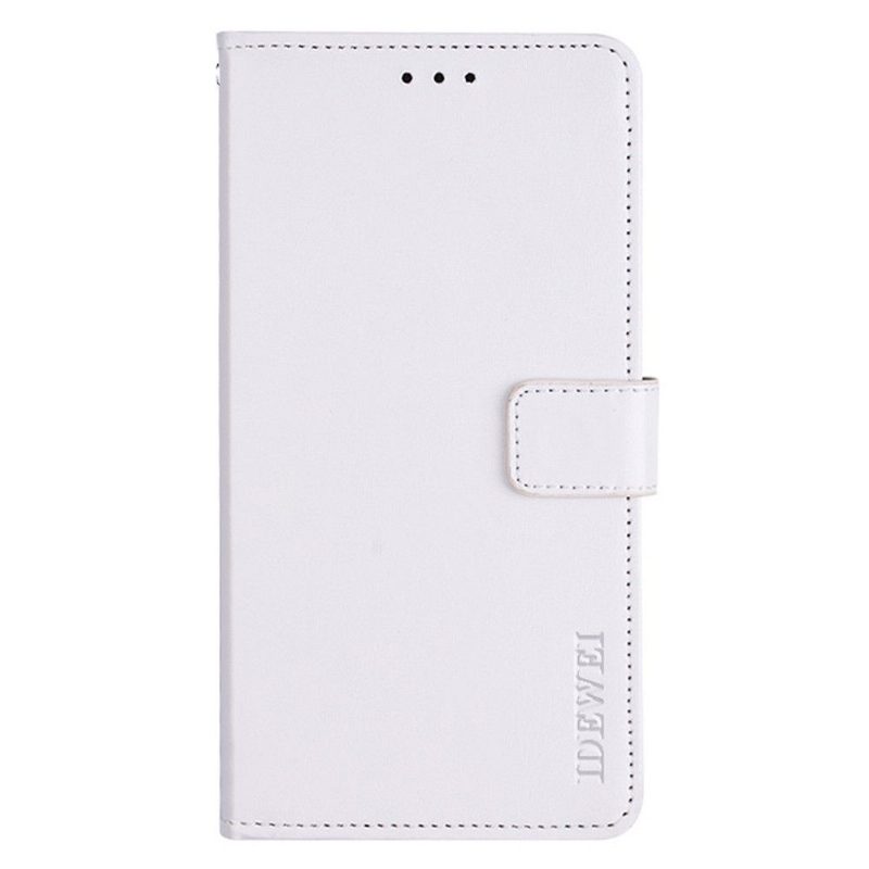 Nahkakotelo Xiaomi Redmi Note 8 2021 Kotelot Flip Idewei Folio -nahkaefekti