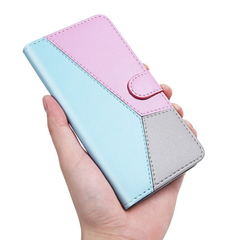 Nahkakotelo Xiaomi Redmi Note 8 2021 Tricolor Faux Leather