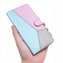 Nahkakotelo Xiaomi Redmi Note 8 2021 Tricolor Faux Leather