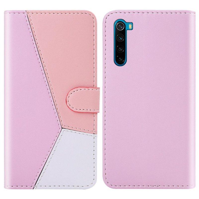 Nahkakotelo Xiaomi Redmi Note 8 2021 Tricolor Faux Leather