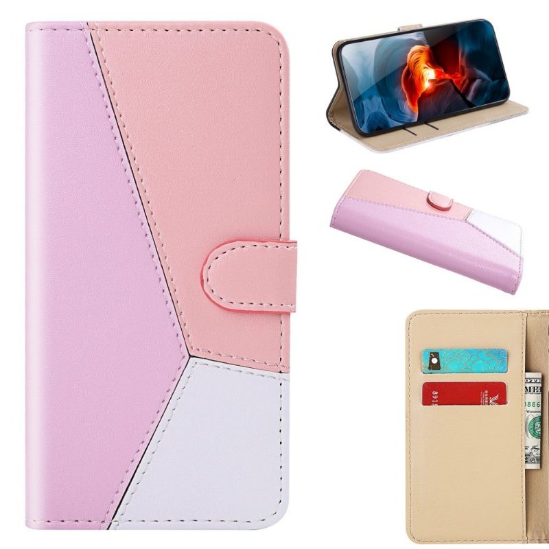 Nahkakotelo Xiaomi Redmi Note 8 2021 Tricolor Faux Leather