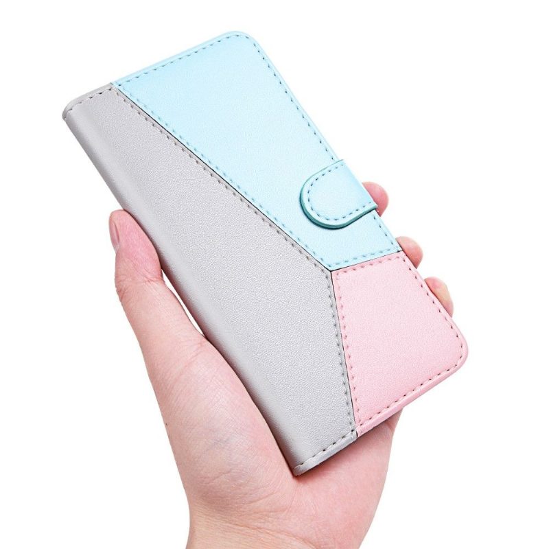 Nahkakotelo Xiaomi Redmi Note 8 2021 Tricolor Faux Leather