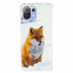 Case Xiaomi Mi 11 Lite 5G NE / Mi 11 Lite / Mi 11 Lite 5G Murtumaton Puhelinkuoret Fluoresoiva Red Fox