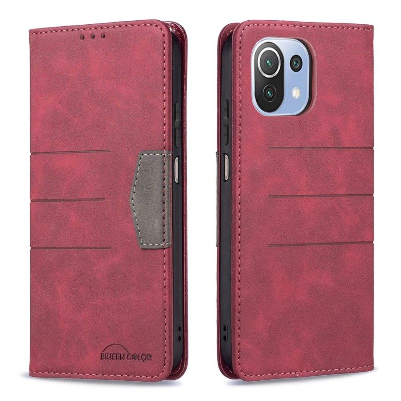 Flip Case Xiaomi Mi 11 Lite 5G NE / Mi 11 Lite / Mi 11 Lite 5G Hemming Kotelot Flip Binfen Color Flip Faux Leather