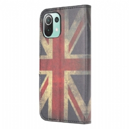 Flip Case Xiaomi Mi 11 Lite 5G NE / Mi 11 Lite / Mi 11 Lite 5G Hemming Vintage Britannian Lippu